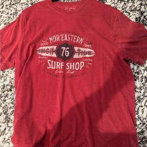 G.H. Bass & Co. Red Short Sleeve Tee
